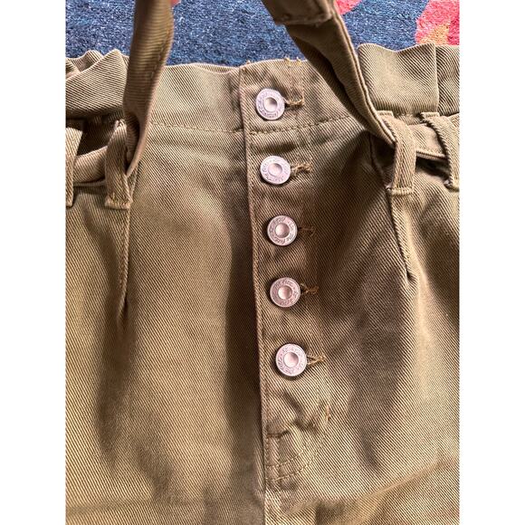 Free People Cindy Utility High Waisted Shorts Size 0 - Picture 4 of 9